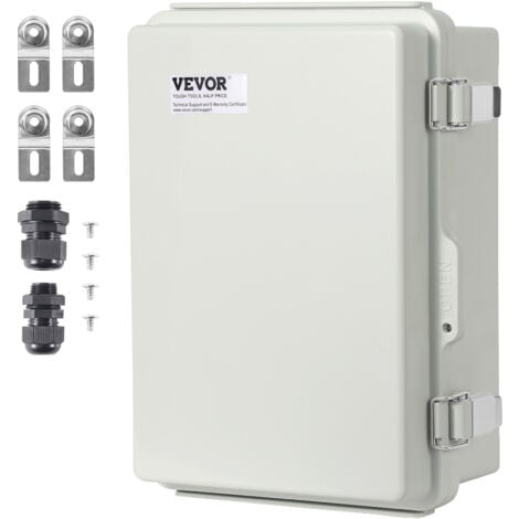 Boîte De Jonction Boîte De Jonction électrique Avec Plaque De Montage IP67 Étanche Résistance Aux Chocs Boîtier De Projet électrique Pratique Pour Bricolage Câblage Extérieur Gris