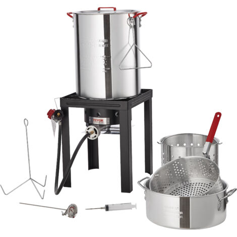 Friteuse Extérieure à Gaz 15" De Large - Parfaite Pour Dinde, Poisson, Camping (35 000 BTU)