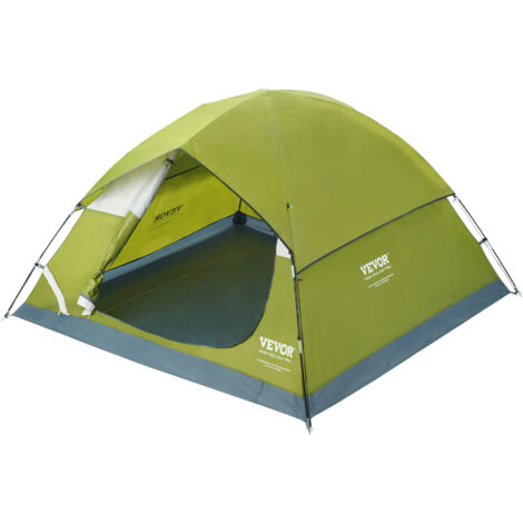 Tente Igloo Dôme ECD Germany 3 Personnes – Kaki/gris – Étanche Avec Sac De Transport