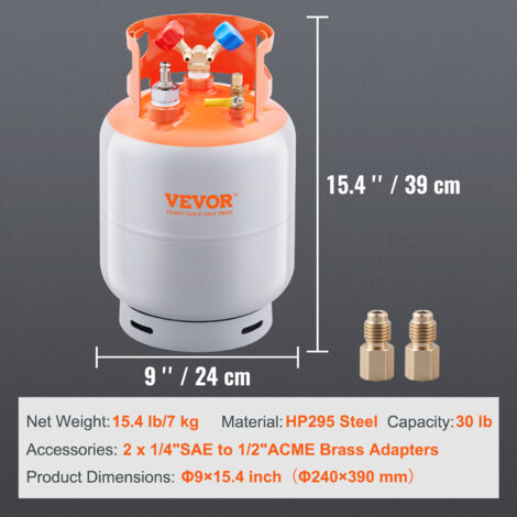 Station De Récupération De Frigorigènes VEVOR 1HP Double Cylindre - Portable, 3000 Tr/min, Pour Climatisation Auto Et Domestique - 3