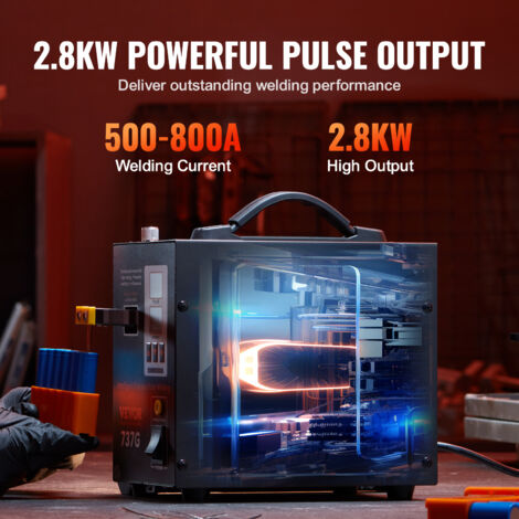 Soudeuse Par Points VEVOR 801D - Pour Batteries Nickel, 14.5kW, Portable