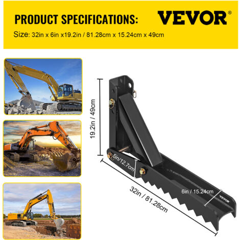Pouce De Pelle Rétro VEVOR - 81 Cm, Acier Solide, Pour Tracteur Ou Mini-Pelle