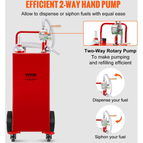Pompe à Carburant électrique Portable 12V - 8 GPM (30 L/min) - Avec Buse Arrêt Automatique - Pour Essence, Diesel, Kérosène