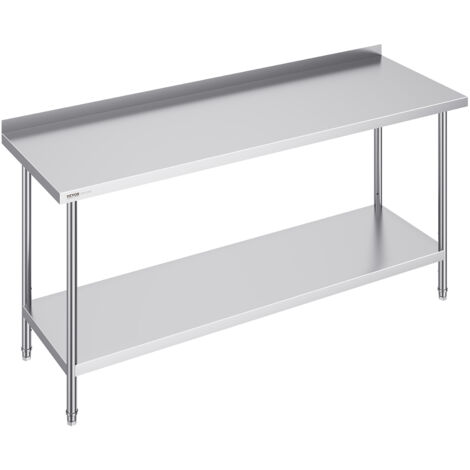 Table De Préparation Des Aliments En Acier Inoxydable, Table De Heavy Duty Prep Table Metal Work Table For Bbq Kitchen Home And Garage P 010807516769