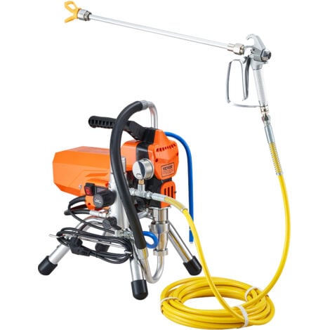 VEVOR Systeme de Peinture par Pulverisation 2000 W, Pulverisateur sans Air avec Tuyau Haute Pression, Pistolet de Peinture Murale 3000 PSI, pour Peinture a Base deEau et deHuile Interieure Exterieure