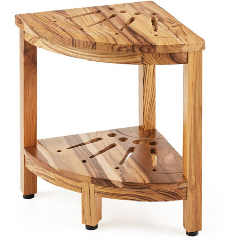 Tabouret De Douche D'angle VEVOR - Blanc, En Polystyrène - 45x47 Cm - Supporte 159 Kg - Neuf