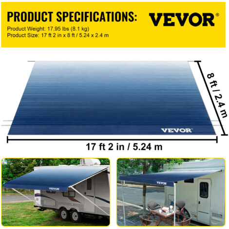 Œillets Pour Auvent MULTIBROS - Lot De 6 - Fixation Horizontale Ou Verticale - Pour Camping-Car