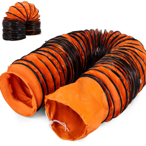 Tuyau Flexible Pour Ventilateur Industriel VEVOR - 300mm X 10m - PVC Renforcé Orange