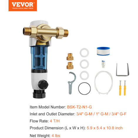 WaterShop Filtre hydrocyclone 3 séparateur de sable 30FLI310 Noir