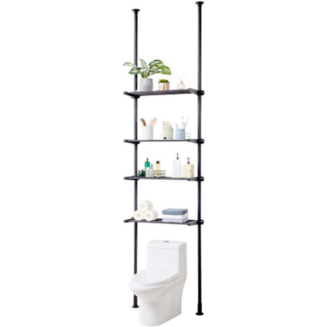 Étagère Télescopique Réglable Sans Perçage Etagere Rangement En Métal