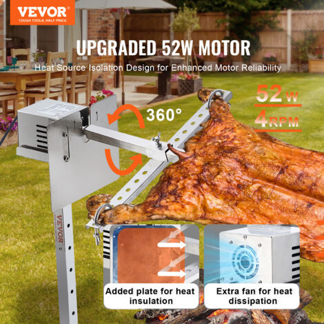HEAN Barbecue électrique fourchettes moteur W-rôti branche four rôti