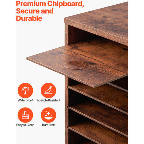 Boîte Aux Lettres De Bureau Quiltern 36 Compartiments - Organiseur Documents, Blanc, PVC, Montage Facile