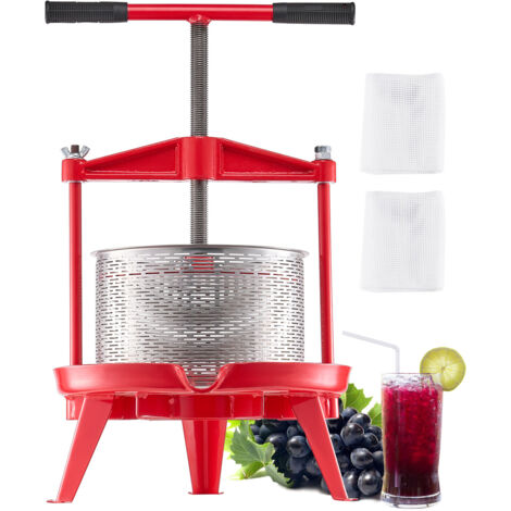 VEVOR Pressoir à Fruits Manuel 6 L Extracteur de Jus Pressoir à Vin en