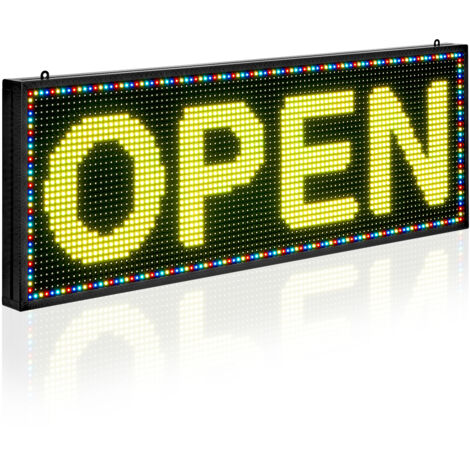 Enseigne Lumineuse LED Programmable Flexible, Panneau d'Affichage