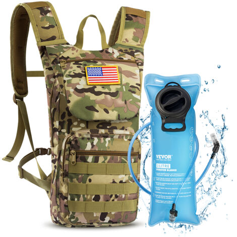 VEVOR Sac à dos gde capacité 40 L, sac d'assaut avec design Molle et