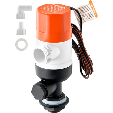 Pompe Aérateur Submersible 800 GPH 12V – Vivier & Bateau Pêche – 2 Filtres Inox – Marine & Yacht