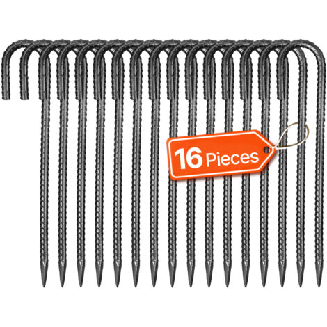 24 Piquets De Tente Robustes : Fixez Votre Matériel Extérieur Sans Souci !
