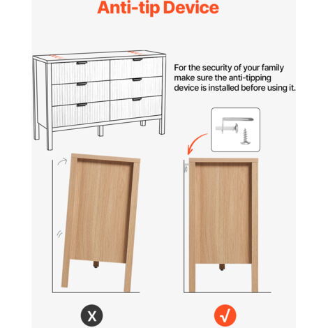VELPEN Meuble De Rangement Avec 5 Tiroirs, Commode Chambre, Meuble D'entrée, Tiroir Rangement De Chambre Moderne Simple, Meuble TV, Armoire De Rangement Multicouche Domestique (Color : Warm White, S