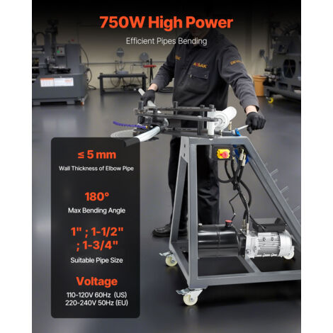 Cintreuse De Barres Armature Électrique Hydraulique 2000 W 0-90