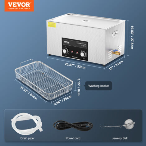 Panier Nettoyage Ultrasons 3 Tailles – Acier Inox 304, Maille Rotative Avec Couvercle & Chaîne, Pour Bijoux & Thé
