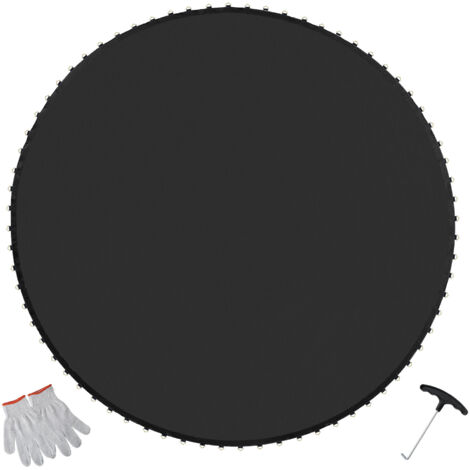 VEVOR Tapis De Rechange Pour Trampoline Rond 365 Cm – 72 Anneaux V, Ressorts 14 Cm, Anti-UV, Crochet Et Gants Inclus