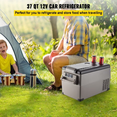 VEVOR 1.23Cuft Compresseur Portable Refrigerateur Portatif Petit Refrigerateur pour vehicule 220V