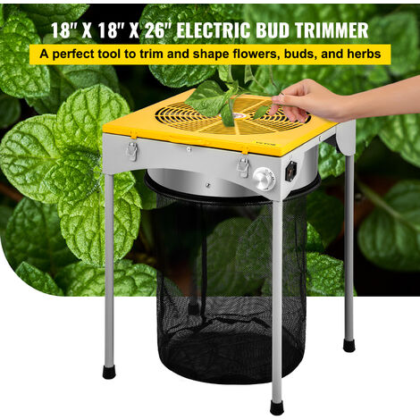 Machine à Effeuiller électrique VEVOR 415 Mm - Coupe-bourgeons Inclinable Avec Lame Acier Inox - Pour Herbes Aromatiques Et Fleurs