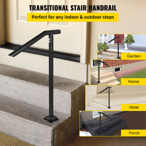 Main Courante En Fer Pour Escalier – 1 à 3 Marches, Usage Intérieur/extérieur
