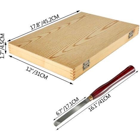 VEVOR 8 Pcs Ensembles de ciseaux a bois Kits de ciseaux a bois  Tour a bois a table de travail pour maximiser les capacites dans les utilisations dans les laboratoires/les ateliers/lingenierie