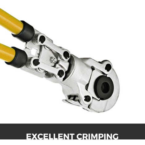VEVOR Pince a Sertir jaune, Machoires a sertir Pinces a sertir a lames Pinces De Tuyau Convient pour les tuyaux en aluminium/les tuyaux PEX/les tuyaux PB/les raccords en cuivre/les joints en cuivre