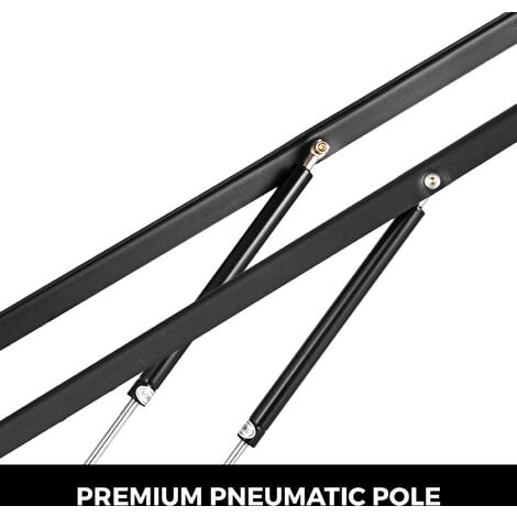 VEVOR Mecanisme de Levage Hydraulique, 2PCS Levage Pliante Pratique Noir, en Acier Cadre De Levage de Lit, 152cm Kit de Levage Stockage Lit Poteau Pneumatique Sur Lit Recipient Canape-lit Meubles