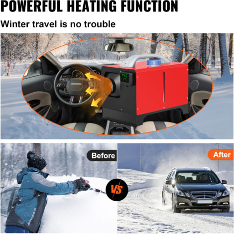Chauffage Diesel 12V 2KW/5KW/8KW Pour Camion, Bateau, Camping-Car - Avec Télécommande