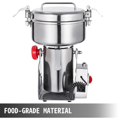 Moulin à Grains électrique 3600W - Capacité 1kg - Acier Inoxydable - Farine Maison