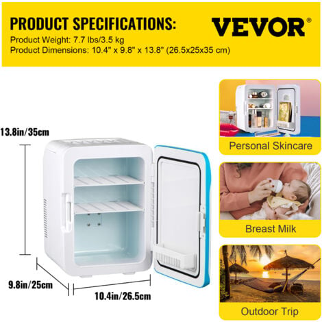 Acheter Réfrigérateur de voiture, Mini réfrigérateur portable, Réfrigérateur de soins de la peau, petit réfrigérateur portable,  refroidisseur et réchauffeur