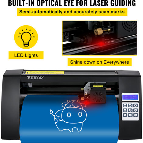 VEVOR Plotter de Découpe Vinyle 375 mm Traceur de Coupe, Machine