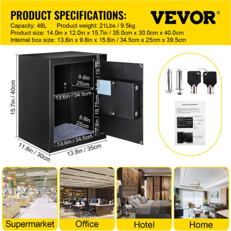 Coffre-fort à Empreintes Digitales GunVault MV1000 MicroVault XL - Pour Pistolet