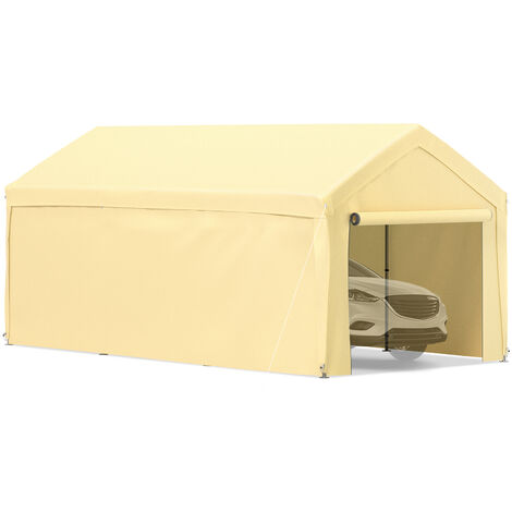Abri Voiture Extérieur Pliable Cendbirut - Garage De Jardin En Acier Inoxydable 5,5x2,5x2,3m