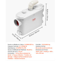 Broyeur Sanitaire WC Tip - Pour évier, Douche, Baignoire, Lame Type Sanitrit, Neuf