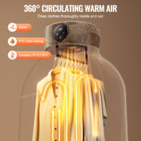 Sèche-linge Portable 600W - Pompe à Chaleur, Minuterie 0-8h, Stérilisation UV, Compact, Pour Voyages/petits Espaces