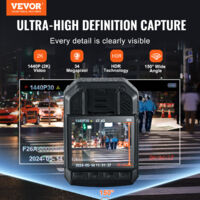 Caméra-Piéton Pour Police 1440P, Caméra De Corps 64G Avec