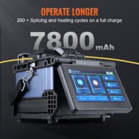Soudeuse Fibre Optique VEVOR - 6 Moteurs, Alignement De Noyau, écran Tactile 5" - Batterie 7800 MAh - Kit Complet Inclut