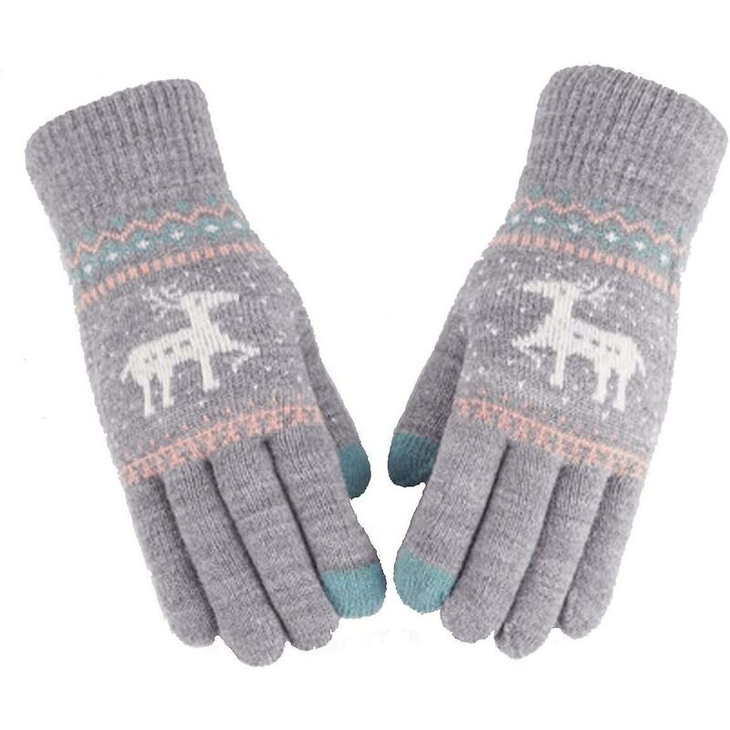 Guantes de invierno para mujer Guantes cálidos Guantes de algodón Guantes de punto Guantes de invierno Regalo táctil