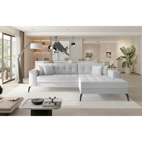 Corner Sofa Bed With Faux Leather