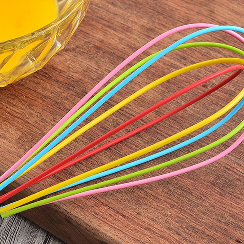 5 Pcs Colorful Kitchen Mini Silicone Whisks - Mini Whisk Stainless Steel  Dough Whisk, Non Stick Hand Tiny Balloon Wire Whisk, Milk Frother Kitchen  Ute