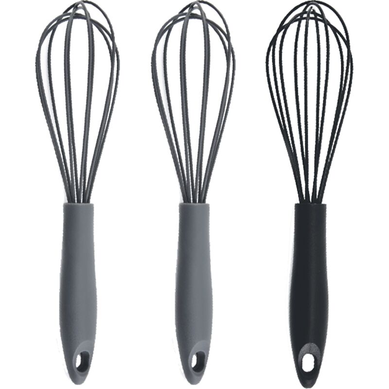 Stainless Steel 3-piece Balloon Wire Whisk Set 8- 10 -12 inch