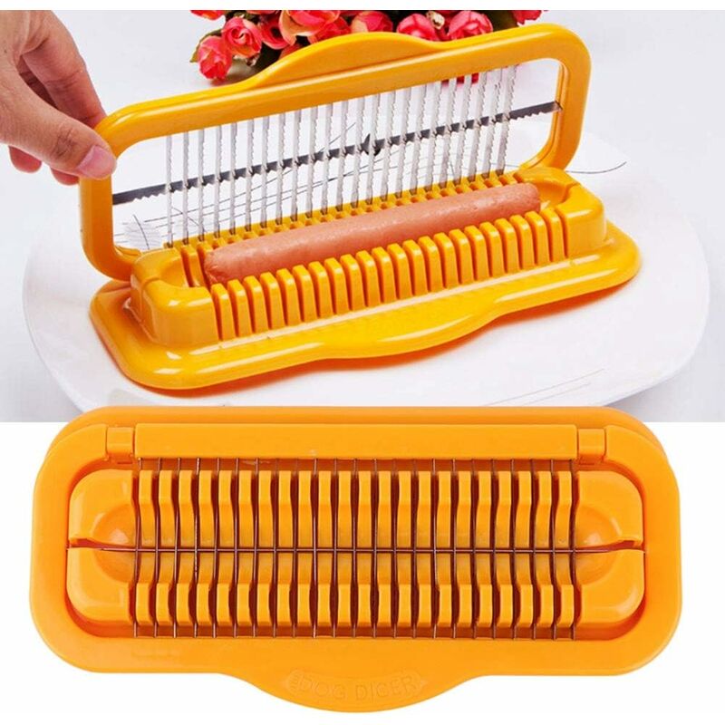 Fruit Cutter Yellow Banana Slicer Green Cut Sausage Multi Slicer Salad Ham