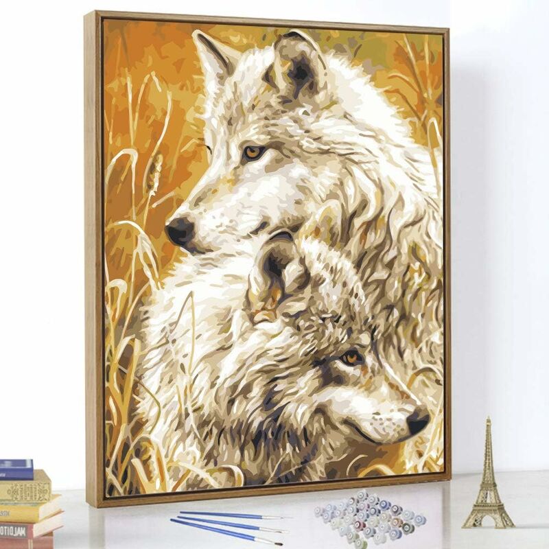 wolf - Paint by Numbers Kit – I Love DIY Art