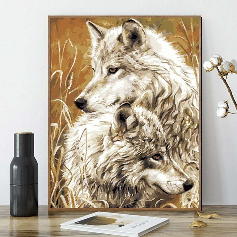 wolf - Paint by Numbers Kit – I Love DIY Art