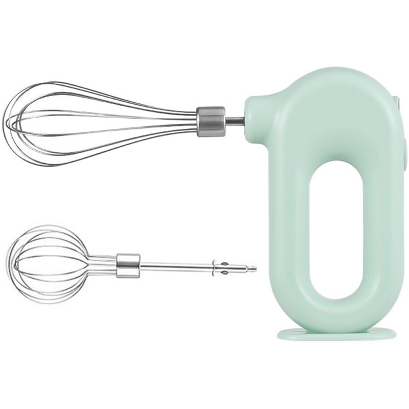 Wireless Electric Handheld Mixer USB Rechargable Milk Egg Beater with 2  Detachable Stir Whisks Kitchen Baking Accessories