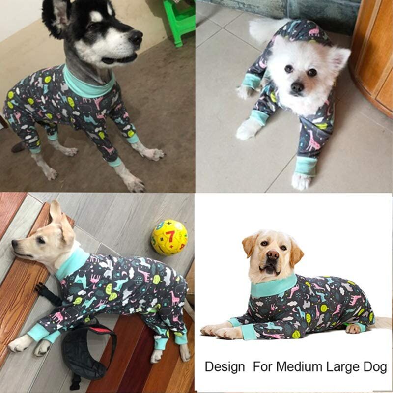 Dog Pajamas for Small Dogs Boy Girl Dog Onesie Jumpsuit Striped